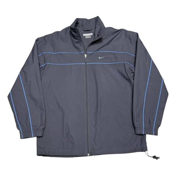 NIKE Vintage Y2K Retro Full Zip Water Resistant Windbreaker Jacket Mens Large - Picture 1 of 6